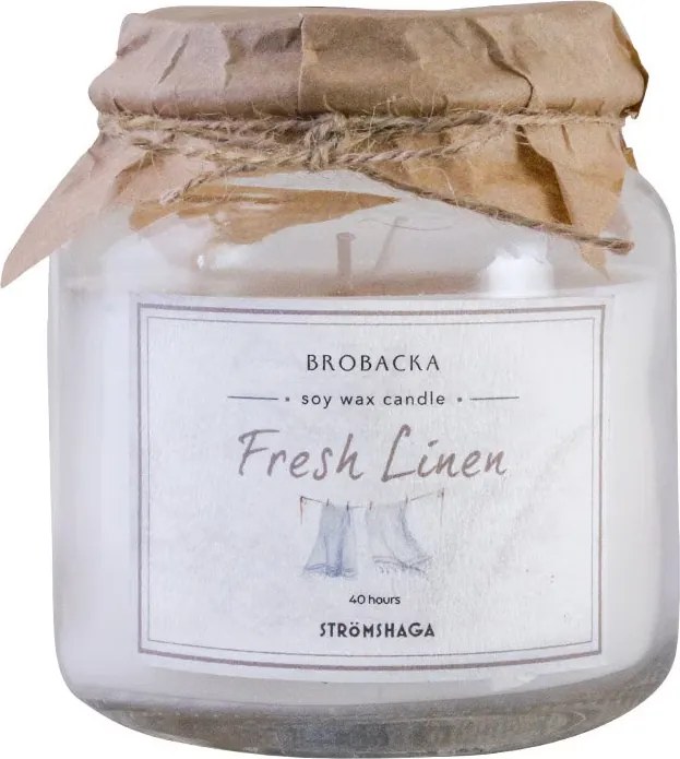 Lumânare parfumată din ceară de soia, 455 g, 45 ore, „Fresh Linen"