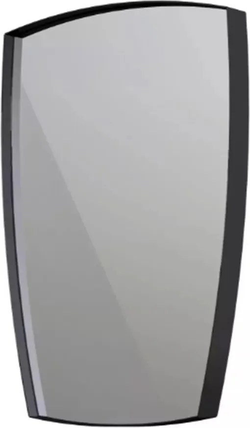 Oglinda asimetrica Oristo Louis 50 cm negru lucios
