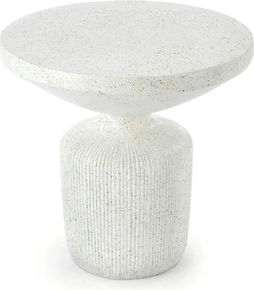Masuta cafea living alba GIZA, compozit, 54x54x53 cm