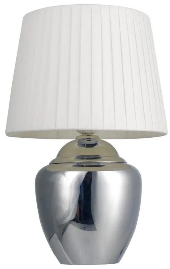 Lampă de masă 1xE27/25W/230V crom lucios