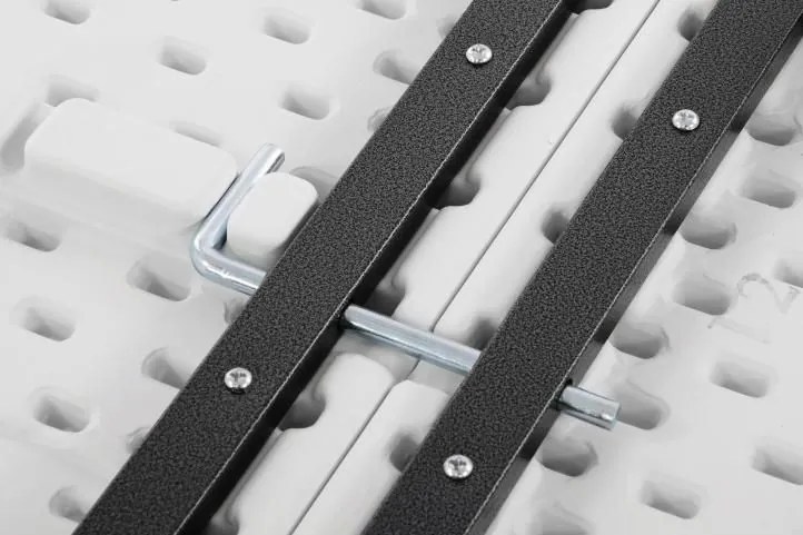 Masă pliabilă de grădină - alb, 180 cm