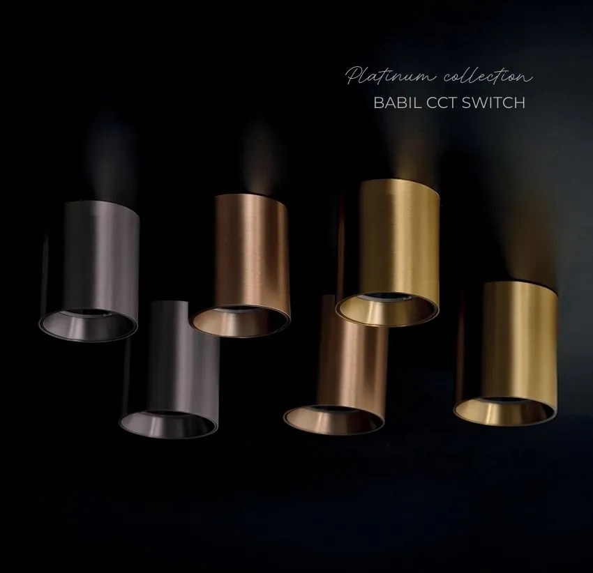Spot aplicat bronz LED BABIL 10W CCT