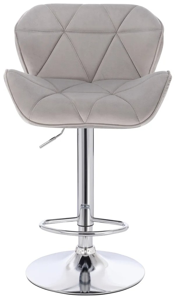 HR111W Scaun Gray Velur Bază Cromata