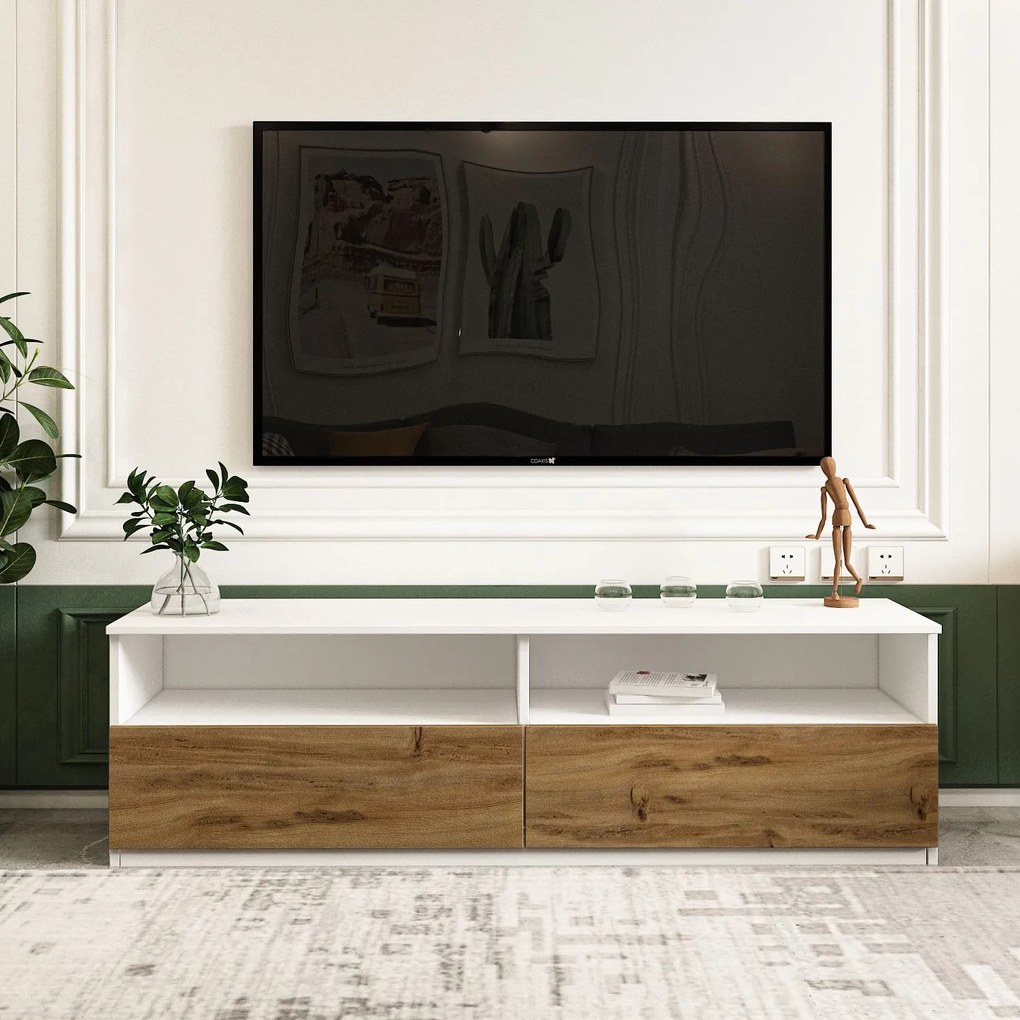 Masă TV Naturalia T (alb). 1127707