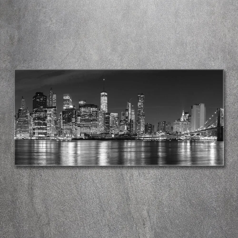 Tablou acrilic Manhattan pe timp de noapte