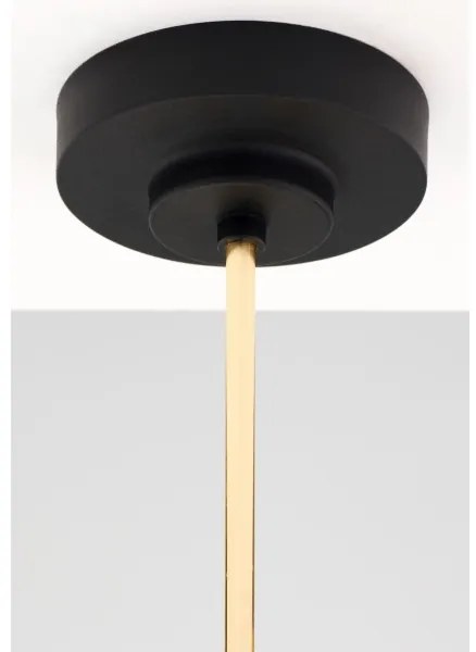 Jupiter 2087 - Lustru cu tija RAMIREZ 3xE27/15W/230V auriu/negru