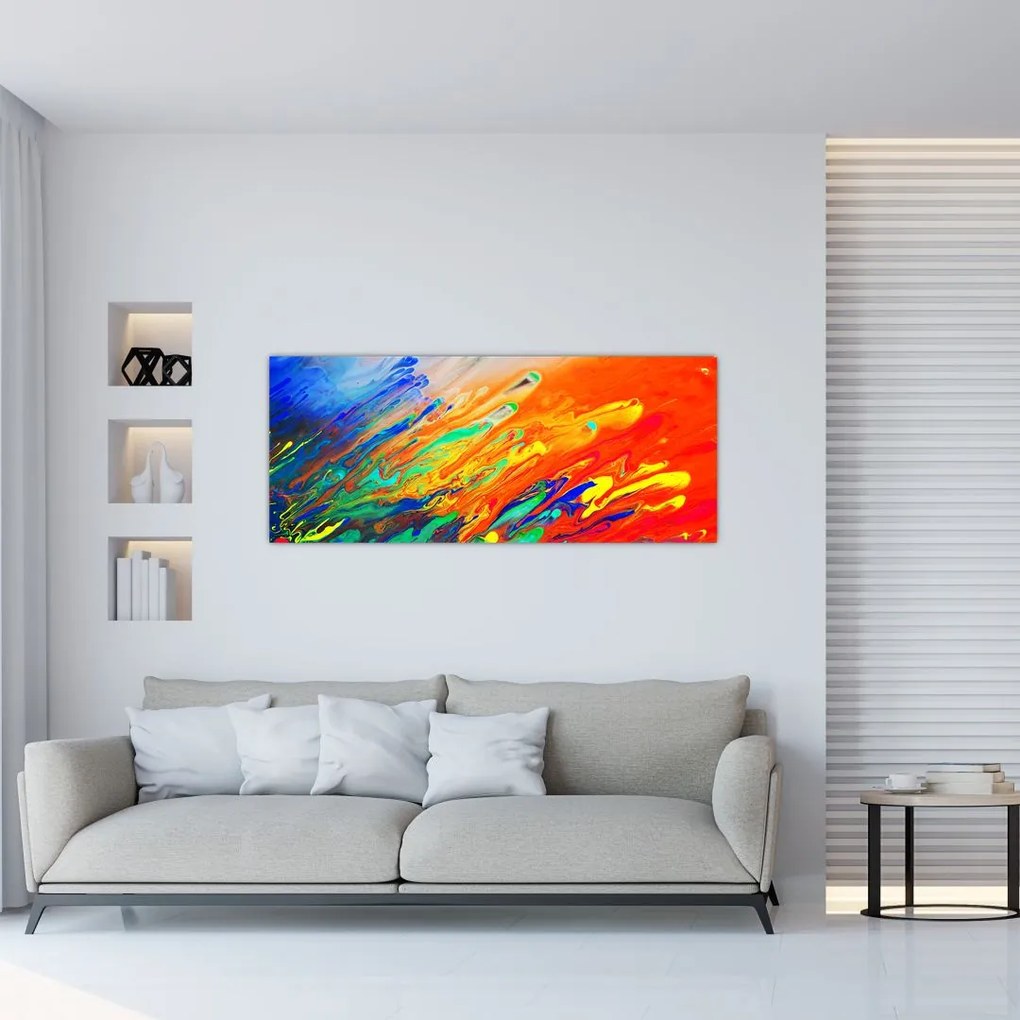 Tablou - Abstract colorat (120x50 cm)