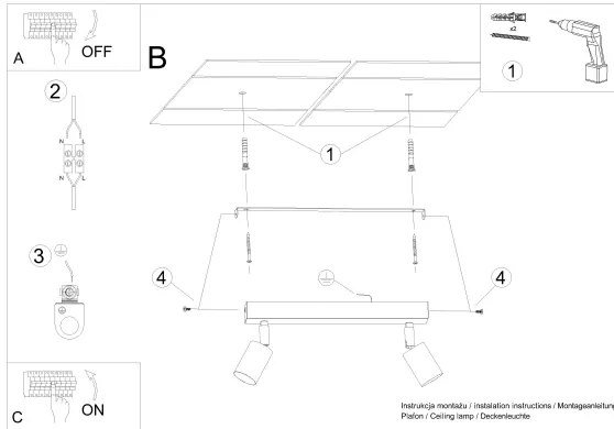 Spot Sollux SL.1286 VERDO 2xGU10/10W/230V alb
