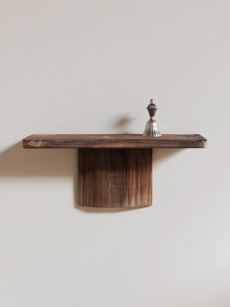 Raft de perete, din lemn, cu aspect vintage, Shadow