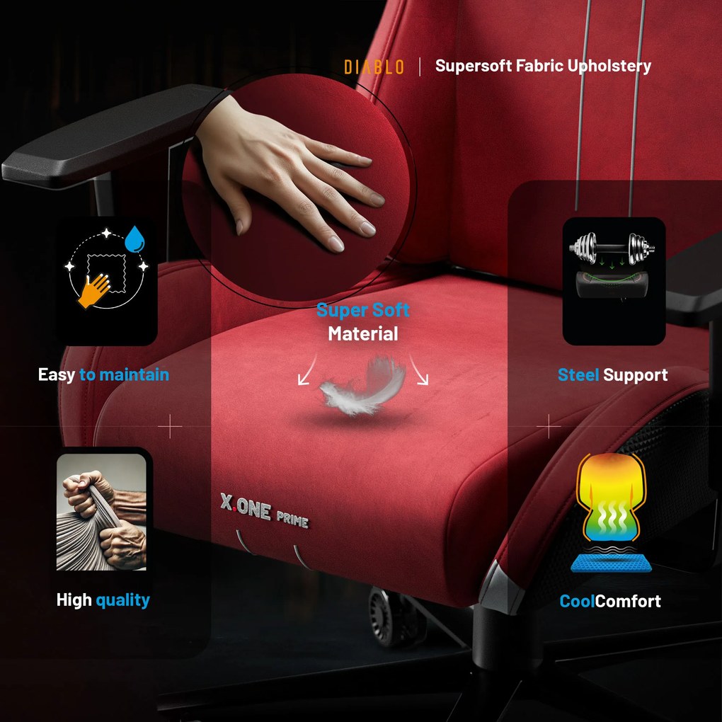 Scaun Gaming Diablo X.One Prime Bloody Mary Normal Size