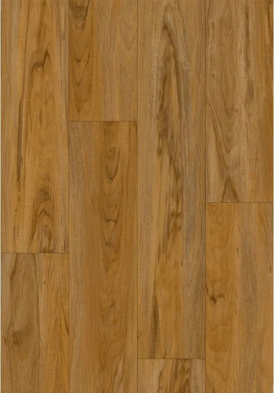 Mexen Norfolk panouri de vinil 1227 x 187 mm LVT Dryback 2,5 mm, substrat din PVC, 4 V-Fuga, Teak - F1393-1227-187-255-4V1-01