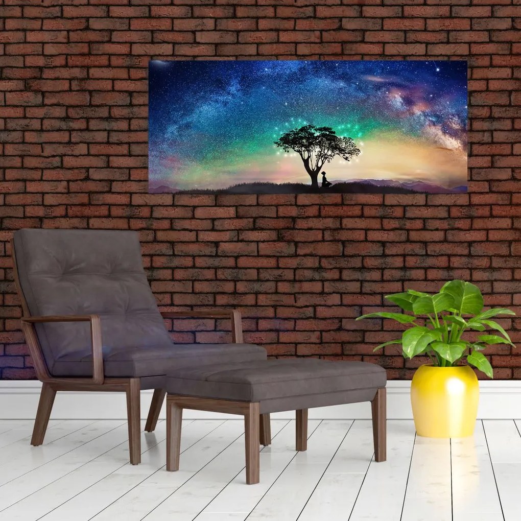 Tablou - Relaxare sub stele (120x50 cm)