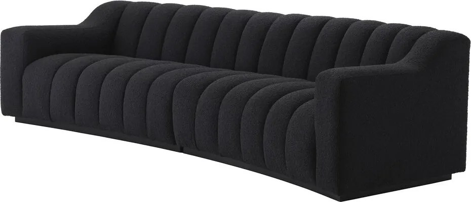 Canapea design LUX Kelly L boucle negru 115207 HZ