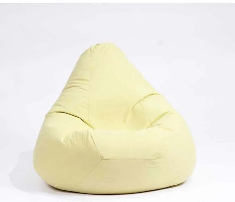 Fotoliu puf copii, Nirvana Light Pufrelax, Material Textil - Lemon