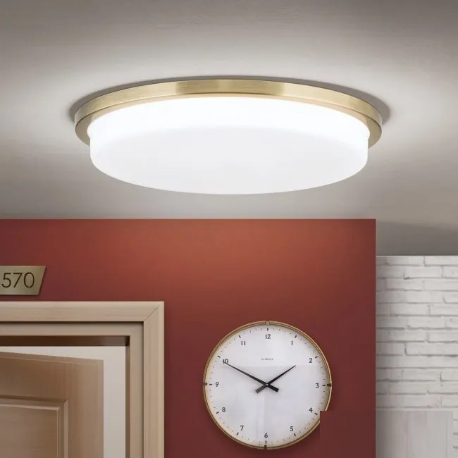 Plafoniera LED moderna LEROX Ã40cm alama antique