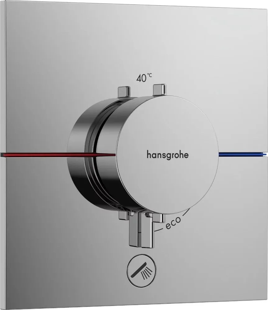 Baterie dus termostatata incastrata Hansgrohe ShowerSelect Comfort E 1 functie si iesire suplimentara