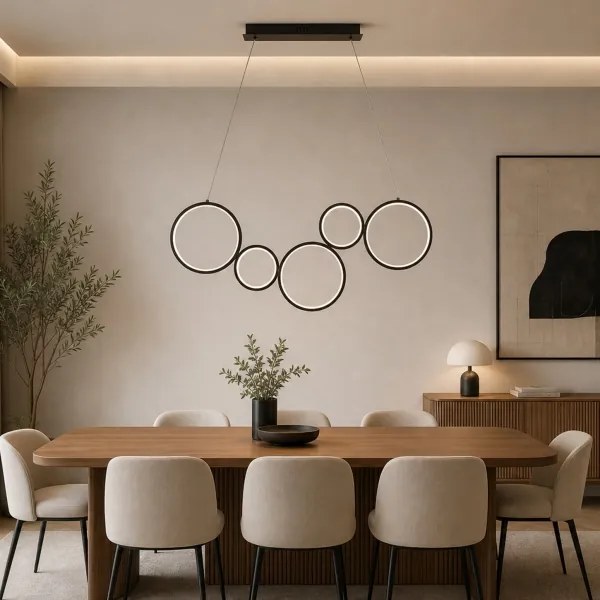 Brilagi - Lustră LED suspendată pe cablu ECHO LED/60W/230V 4000K 100 cm negru