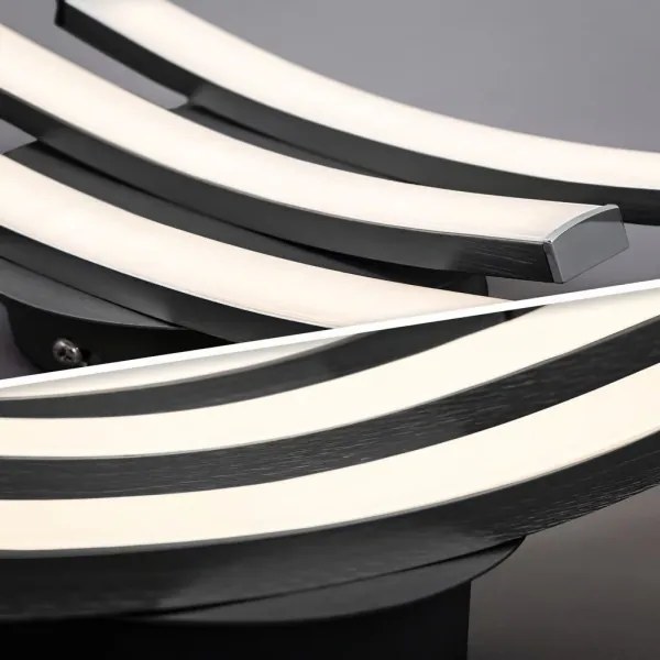 Plafonieră LED 3x6W/230V 2700K negru