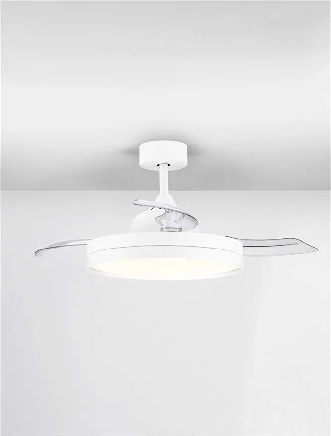 Lustra LED cu Ventilator si telecomanda NEVMA alb