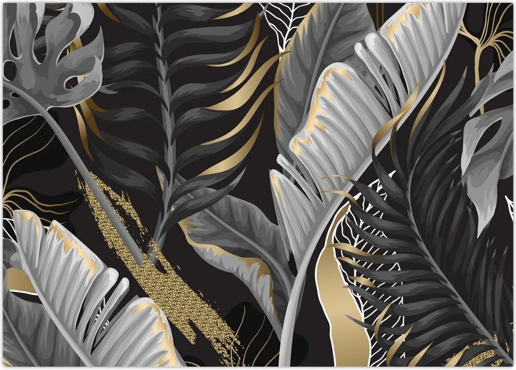 Tablou - Jungla de aur (70x50 cm)