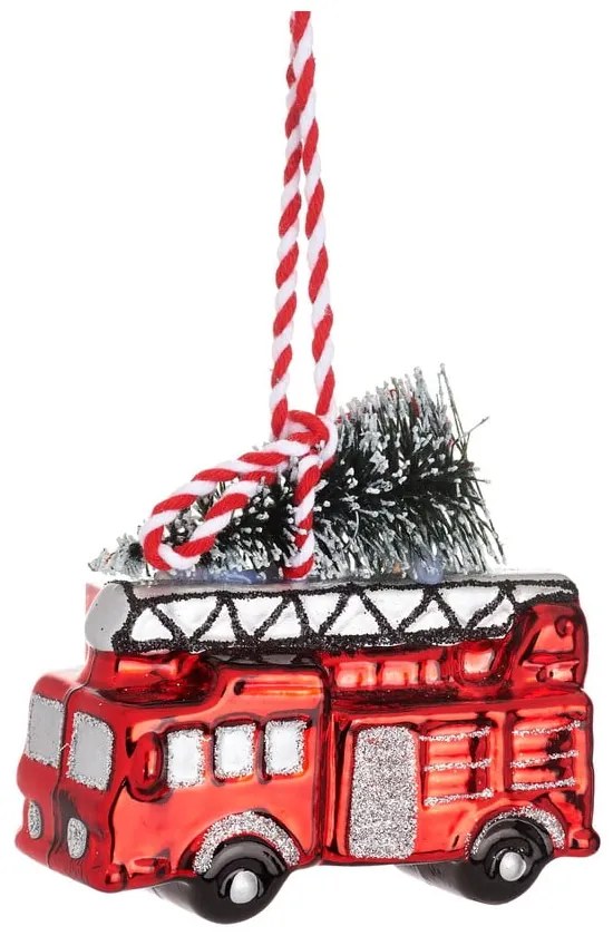Ornament de Crăciun lucrat manual 8 cm Fire Engine – Sass &amp; Belle