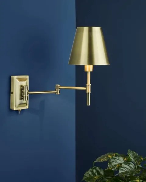 Där Lighting KEN0775 - Lampă de perete flexibilă KENSINGTON 1xE14/25W/230V alamă