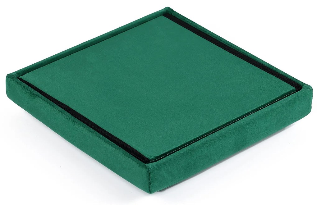 Taburet pliabil verde CUBEXO VELVET M