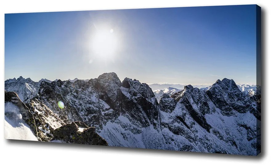 Tablou pe pânză Iarna în munții tatra
