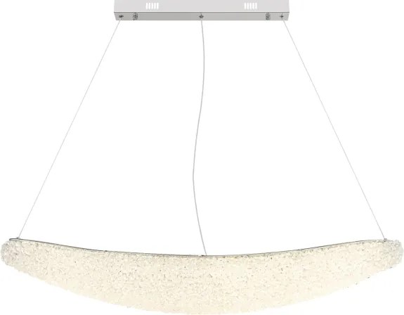 Globo 68524-40 - Lustru LED dimabil pe cablu KRISTALLA LED/40W/230V crom lucios + telecomandă
