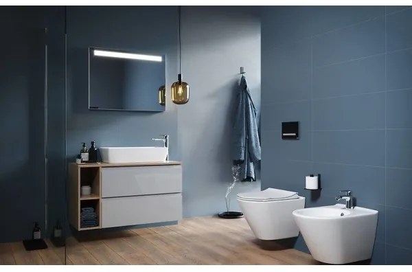 Cersanit K701-104 - WC suspendat CITY OVAL cu capac, ceramică/alb