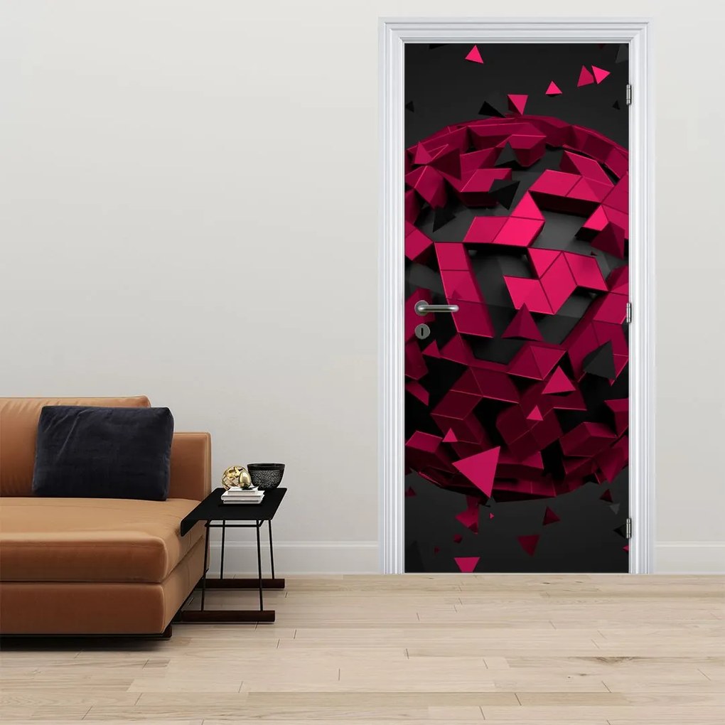 Fototapet pentru ușă - 3D abstract (95x205cm)