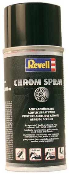 SPRAY CHROME CU EFECT DE METAL CROMAT,150 ML - REVELL (RV39628)