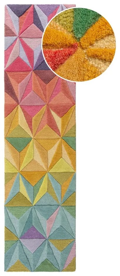 Covor tip traversă din lână 60x230 cm Reverie – Flair Rugs