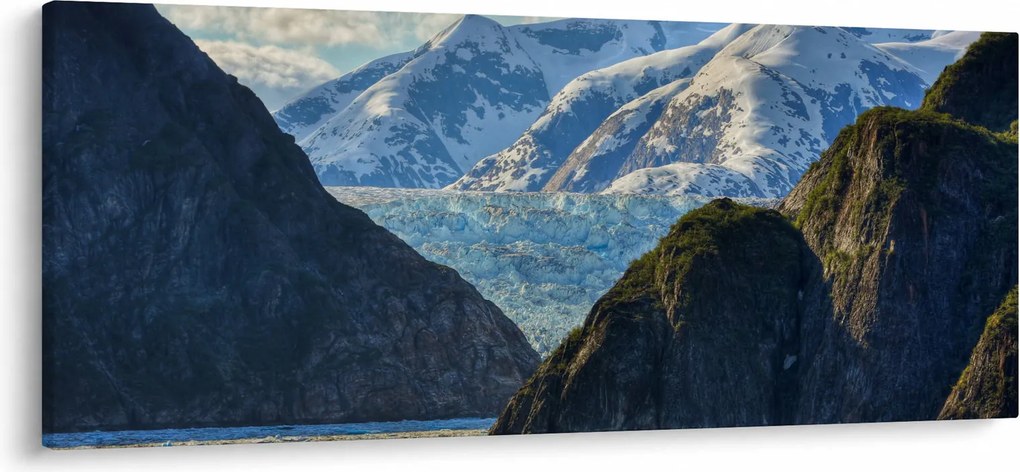 Tablou cu peisaj cu munții (120x50 cm)