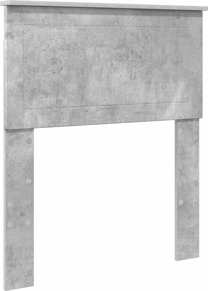 vidaXL Tăblie cap Gri din beton 75 cm Lemn compozit