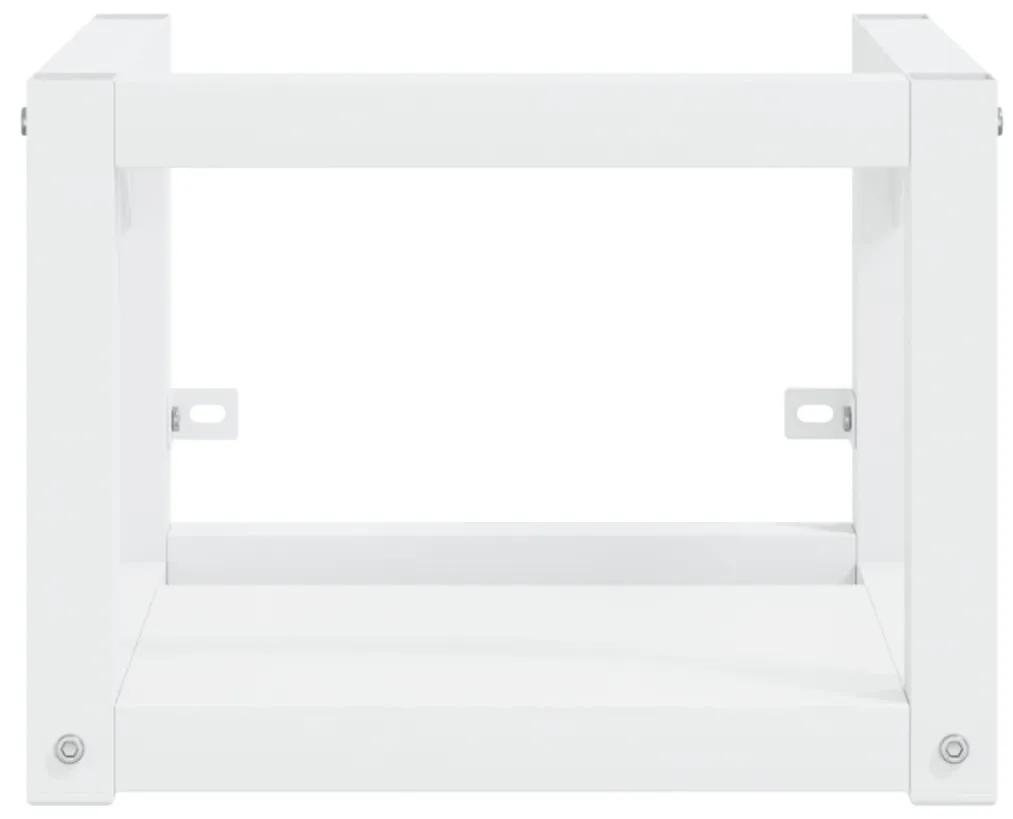 Cadru chiuveta de baie, cu lavoar incorporat, alb, fier Alb, 40 x 38 x 31 cm