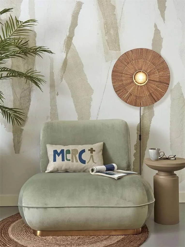 Aplica de perete eco din iuta Iguazu L disc 55cm, nat
