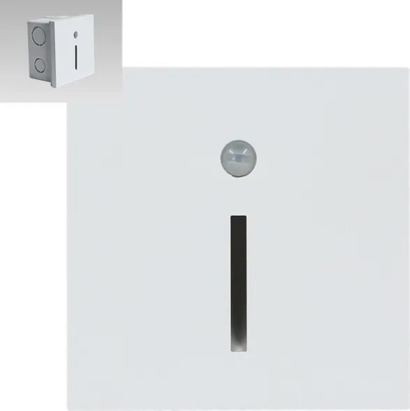 Emithor 70426 - LED lampă scări cu senzor LINE LED/1W/230V 4000K albă