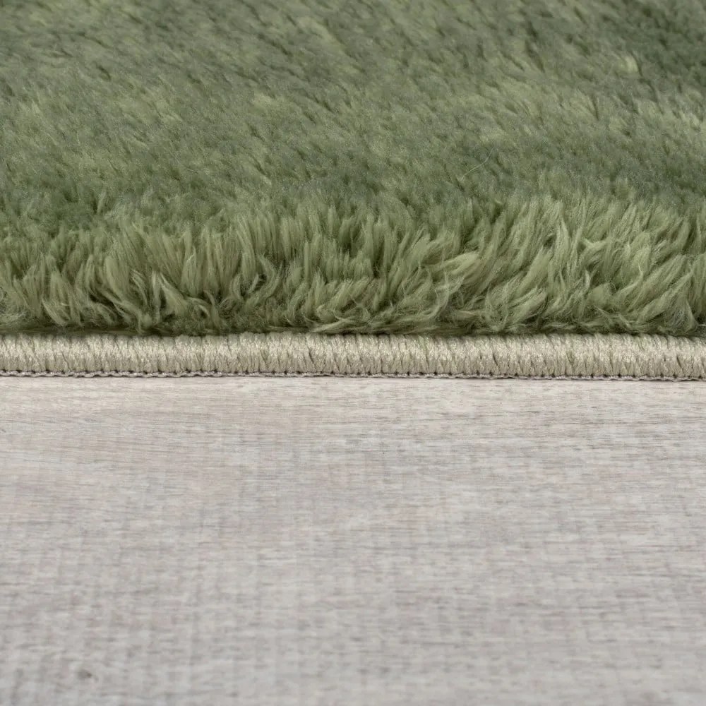 Blană verde-închis sintetică 80x150 cm Faroe Wool Look Fur – Flair Rugs