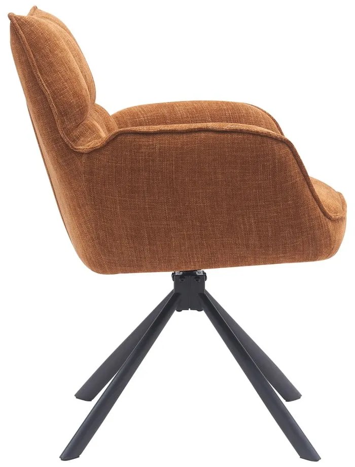 Set de scaune de sufragerie portocaliu 2 buc. tapițat Marilla – Unique Furniture