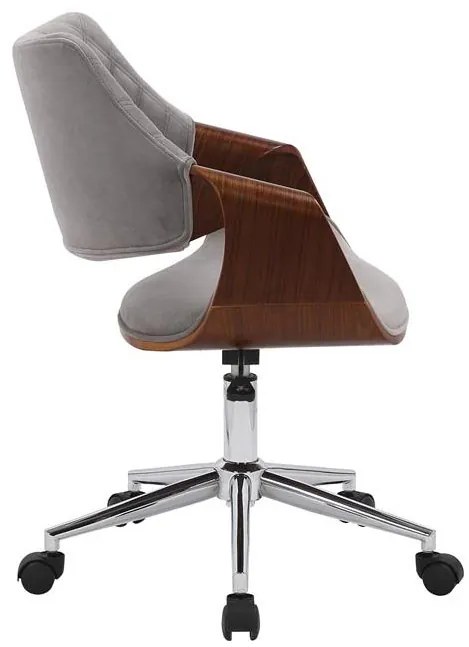 Fotoliu de birou Cassey (Nuc + gri). Promo -6%. 1048948