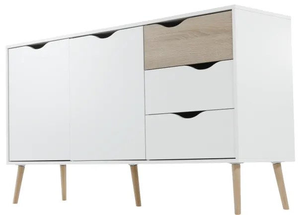 Comoda OSLO 75381 Stejar Sonoma/Alb