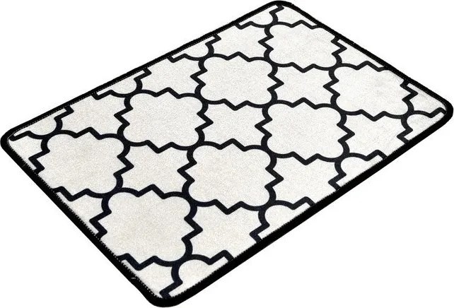 Covoraș de baie negru/bej 40x60 cm Kupa – Foutastic