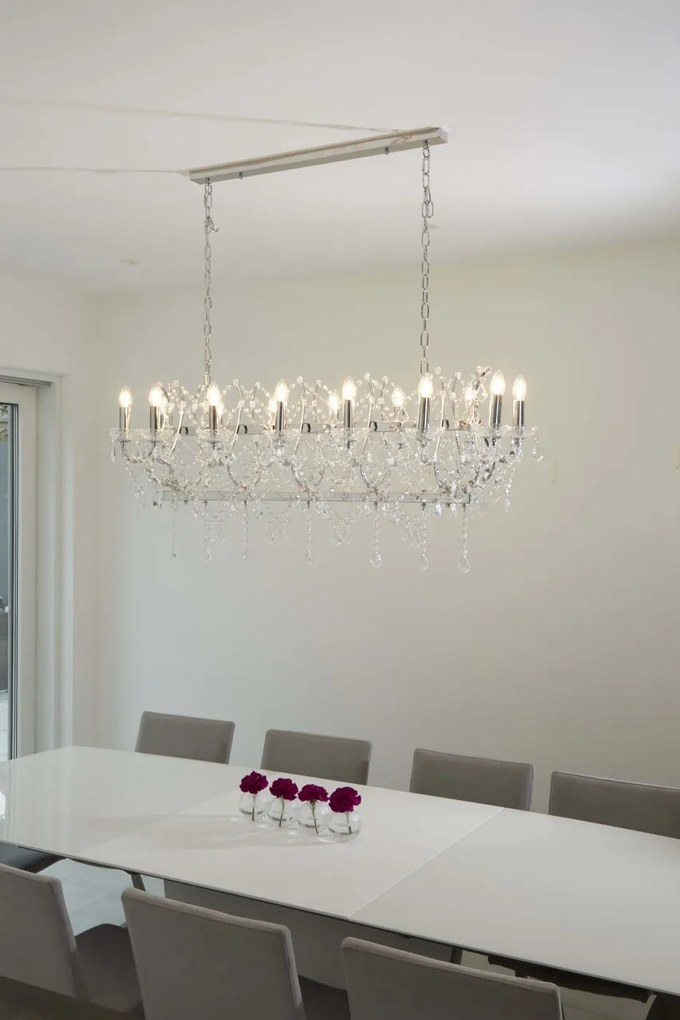 Lustra suspendata cristal design elegant Florence 14L 80614-14CC SRT