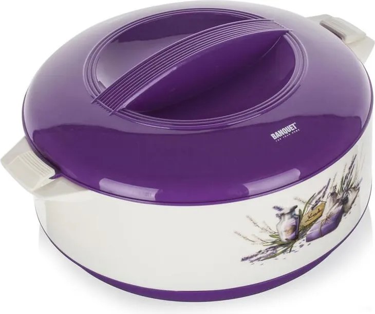 BANQUET Bol termo cu capac BANQUET Lavender 3,5 l