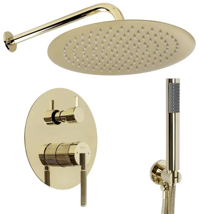 Set de dus incastrat Rea Argon auriu + BOX