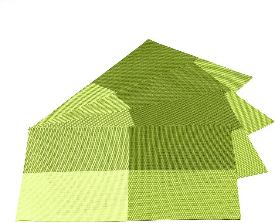 Suport farfurie DeLuxe, verde, 30 x 45 cm, set 4 buc.