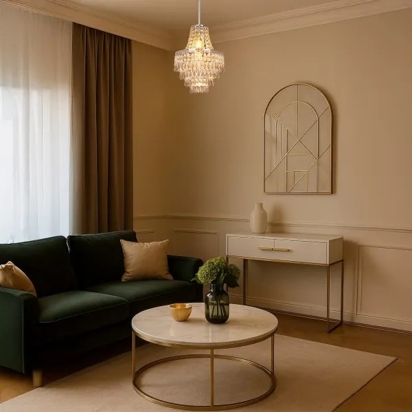 Lustră pe tijă GEMMA 1xE27/60W/230V