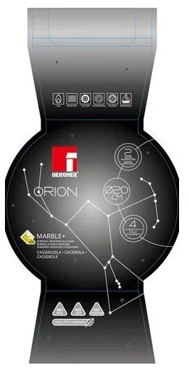 Oala marmorata 20 cm Bergner Orion BG-8514-MBG