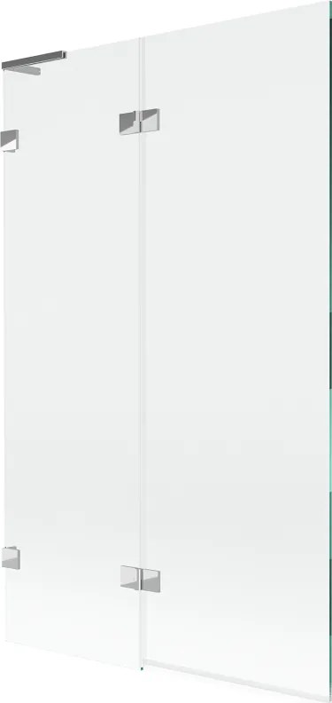 Mexen Lunar L paravan de baie cu 2 uși, stânga 110 x 150 cm, transparent, crom - 897L-110-100-01-00-L